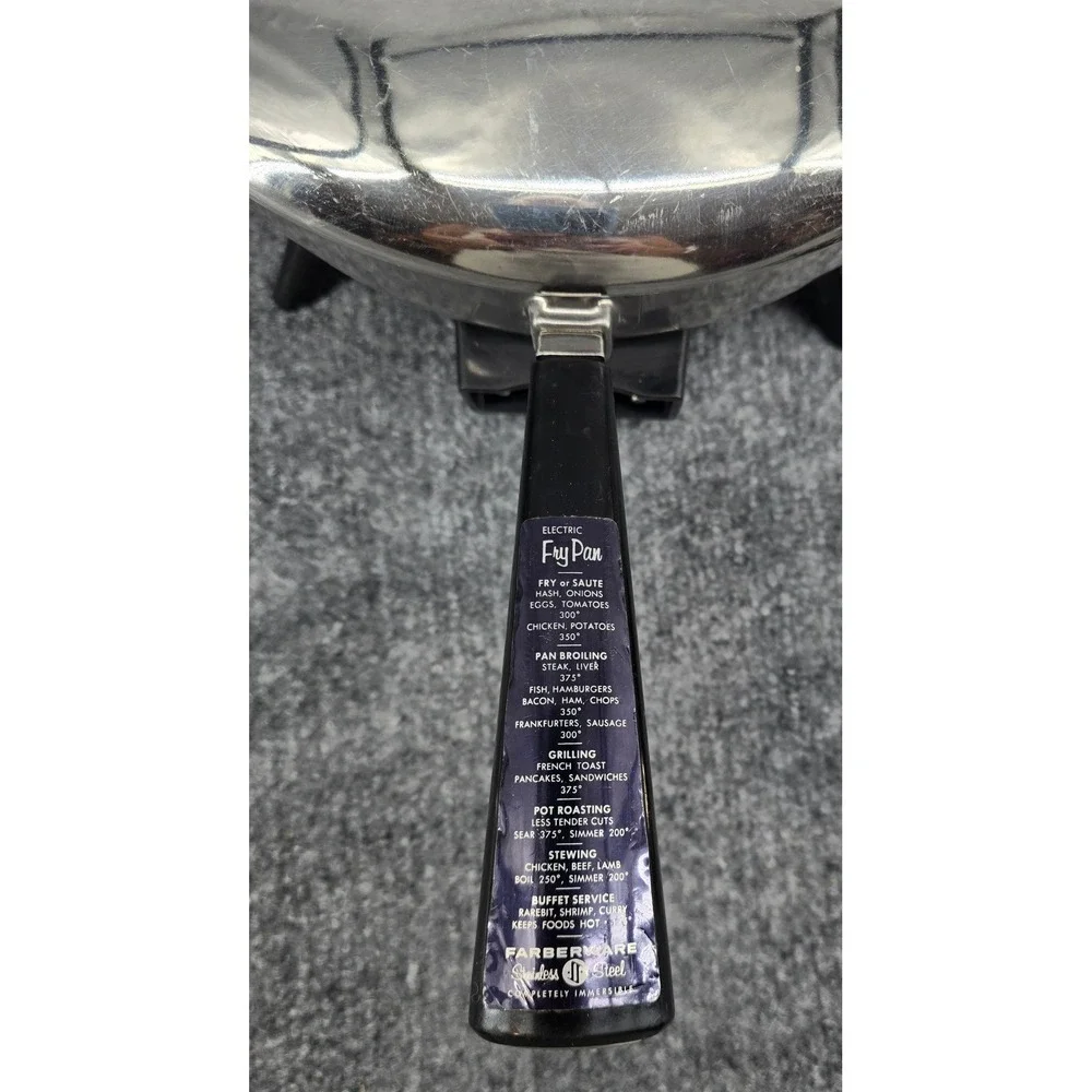 Vtg Farberware Electric Fry Pan 10